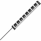 Kopp 226920014 Powerversal Steckdosenleiste, 8-fach, IP 20, Grau, Schwarz