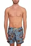 NAPAPIJRI - Badeshorts für Herren mit Foliage-Druck, braun, X-Large