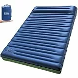 Myxslop Isomatte Selbstaufblasend 2 Personen, 12CM Isomatte Ultraleichte Luftmatratze Camping Aufblasbar Kleines Packmaß mit Fußpumpe für Zelt, Rucksack, Wandern und Camping