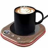 MQFORU Tassenwärmer，Kaffeewärmer für den Schreibtisch mit 3 Temperatureinstellungen，LCD Anzeige, 1-12H Automatische Abschaltung, Intelligenter Kerzenwärmer，Ideale Kaffeegeschenke Zubehör