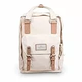 Doughnut MACAROON ORGANIC COTTON Rucksack Unisex 16L mit Laptopfach I Backpack aus nachhaltiger & organischer Baumwolle I Studenten-Rucksack funktionell & handgefertigt I Daypack in Beige