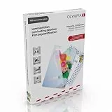Olympia Laminierfolien DIN A6 80 Micron, 100 Stück – Laminiertaschen glänzend & transparent – wasserfest & reißfest – für Fotos, Visitenkarten, Ausweise – kompatibel mit Laminiergerät, 9168
