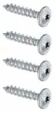 Alberts 338220 Holzschrauben Speed | Ruspert silber | Ø7 x 40 mm | 4er Set