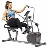 Sunny Health & Fitness Performance Interaktives Liegerad Crosstrainer Ellipsentrainer mit exklusiver SunnyFit® App und intelligenter Bluetooth-Konnektivität – SF-RBE420035
