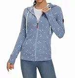 YUTILA Damen Kapuzensweatjacke Kapuzenpullover Zip Hoodie Jacke mit Kapuze Winter Sweatshirt