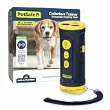 PetSafe Trainer ohne Halsband – Ultraschall-Trainingsgerät – tragbares Anti-Bell-Gerät – Ultraschall-Tonsignal, Blinklicht und Variables Tonsignal – wiederaufladbare Batterie – Taschenlampe