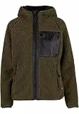 Brandit Women Teddyfl. Jacket Hood 15Y, Farbe: olive, Größe: L