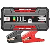 LOKITHOR J400 2000A Starthilfe Powerbank (Bis Zu 8,0L Benzin Oder 6,0L Diesel) 12V Auto Starthilfe mit LED-Taschenlampe, Autobatterie Booster für SUV Motorrad Rasenmähe