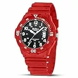 HANPOSH Herren Uhr Uhren Herren Männer Analog Quarzuhr 30M wasserdichte Armbanduhren mit Datum Casual Designer Uhr für Männer Silikon Armband