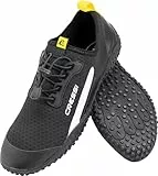 Cressi Unisex-Adult Sonar Shoes Wasserschuh für Erwachsene aus Mikroperforiertes Gewebe, Schwarz/Gelb, 40 EU