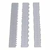 Bastellineal Metall Papier Reiß Lineal, Zubehör für die Kartenherstellung, Lineal Metall Stanzform, Kreative Papierkunst Schneideschablone für DIY Handwerk (3 Stile)