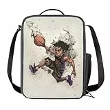 SCRAWLGOD Lunch-Box für Kinder, für Teenager, Jungen, afrikanischer Fußball, Jungen, isolierte Lunchtasche, Schul-Lunch-Tasche mit Reißverschluss