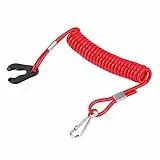 Cord Außenborder--Schalter, Bootsmotor--Stopp-Schalter Zündung Notschlüssel Lanyard Seilclip Ersatz für alle Serien Motoboot