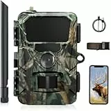 CEYOMUR 4G LTE Wildkamera mit Handyübertragung App, 2K HD Wildkamera mit SIM Karte mit 2.0' LCD-Bildschirm, Wildtierkamera mit IP66 Wasserdicht,Cloud/TF Storage, 0.1s Trigger