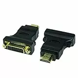 LogiLink DVI-D Adapter Digital (DVI Dual Link Belegung 24+1) zu HDMI, unterstützt alle HDTV und HD ready Standards