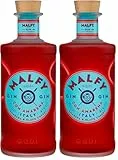 Malfy Gin con Amarena, fruchtiger Super Premium Spirit mit Amarenakirsche, Schwarzkirsche, Wacholder und Zitrone, Italienischer Aperitivo, Aperitivo, 41% vol, 700ml (Packung mit 2)
