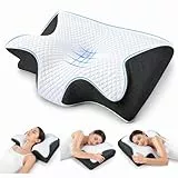 Curo Sleep Kissen Original – Ergonomisches Nackenkissen aus Memory Foam für Seitenschläfer, optimale Unterstützung für Nacken & Schultern, Atmungsaktiver Bezug – Für schmerzfreies Aufwachen (Black)