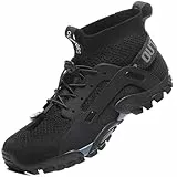 VTASQ Herren Damen Wanderschuhe Anti-Rutsch Wanderstiefel Trekkingschuhe Leicht Atmungsaktiv Outdoorschuhe Männer Sportschuhe Kletterschuhe Trail Running Traillaufschuhe Unisex Schwarz 45 EU