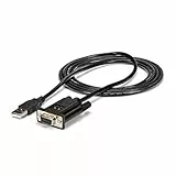 StarTech.com 1m USB Nullmodem RS232 Adapter Kabel - USB 2.0 auf Seriell DB9 mit FTDI Chipsatz - USB / 9 pol. Buchse
