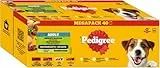 PEDIGREE DOGCARE Hundefutter Portionsbeutel Chunks in Soße Adult 40 x 100g