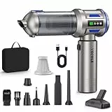 Yomile Handstaubsauger Akku, 27000Pa/150W Autostaubsauger Kabellos, 250.000 U/min Mini Staubsauger, Aufladbar Tragbar Leicht Auto Staubsaug Stark, Staubgebläse für Auto, Büro Genutzt, Haus, Küche