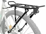 Fahrrad Gepäckträger aus Aluminium, ONE-4-ALL von M-WAVE, verstellbar für 20' - 29', flexible Befestigung, Schwarz