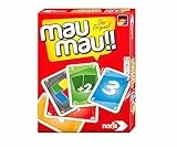 Noris Mau Mau Kartenspiel – Klassiker für Kinder und Erwachsene ab 6 Jahren – beliebtes Familienspiel mit einfachen Regeln – Spielspaß für zuhause und unterwegs – Kartenspiel für 2–6 Spieler