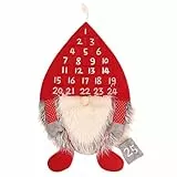 BLOOOK 24 Tage Weihnachten Taschen Kalender Weihnachten Dekoration Weihnachten Hängender Kalender Cherished Holiday Keepsake DIY Adventskalender Perfekte Größe für Kinder Kinder