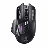 inphic A9 Explorer Bluetooth Maus, Dual-Mode Bluetooth 5.0/2.4G Maus kabellos Aufladbar, 2400 DPI, RGB-Atmungslicht, sichtbare Akku-Anzeige, Funkmaus für Laptop/PC/Computer