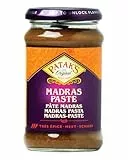 PATAKs Madras Currypaste, Scharf würzige Gewürzpaste für authentische Curry-Gerichte, Ideal zum Würzen von Fleisch, Fisch oder Gemüse, 1 x 283 g