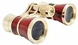 Eschenbach Optik Fernglas Theaterglas Glamour rot mit 3X Vergrößerung, kompakt und leicht, klares helles Bild - ideal für Theater, Opern, Konzerte, Musicals, Events