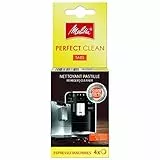 Melitta 178599 Perfect Clean Reinigungstabs für Kaffeevollautomaten und Espressomaschinen | 4 Tabs | gründlich und schonend, Silbern, Silber