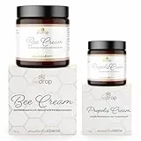 bedrop Creme-Set | Bee Cream (Bienengiftsalbe) 100g + Propolis Cream (Propolis Salbe) 60t im Sparset mit Traubenkernöl & 8 Kräuterextrakten