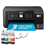 Epson EcoTank ET-2820 A4-Multifunktions-Wi-Fi-Tintentankdrucker, mit einem im Lieferumfang enthaltenen Vorrat an Tinten bis zu 3 Jahren
