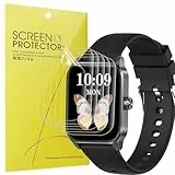Blueshaweu Schutzfolie Kompatibel mit SOXOI Smartwatch 1.85' V25Z, HD klar Flexible TPU Displayschutzfolie [6 Stück] Kompatibel für SOXOI V25Z Smartwatch (transparent)