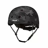 Melon Fahrradhelm »Camouflage Black« für Damen, Herren und Kinder | Leichter & sicherer urbaner Cityhelm mit Magnetverschluss, individuell anpassbar in schwarz, grau | Größe M-L (52–58cm)