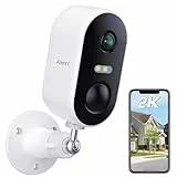 ARENTI 2K/3MP Überwachungskamera Aussen Akku IP Kamera, WLAN Kamera Überwachung Aussen, Nachtsicht, 2-Wege-Audio, IP65 Wasserdicht, Bewegungserkennung Home Security Camera