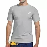 MEETWEE Herren Rash Guard Rash Vest Männer Langarm/Kurzarm UV Schutz T-Shirt Tops UPF 50+ Schnelltrocknend für Schwimmen Surfen Wassersport
