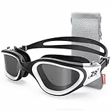 ZIONOR G1 Polarisierte verspiegelte Schwimmbrille für Unisex, Erwachsene, Herren, Damen, Anti-Beschlag, 100% UV-Taucherbrille