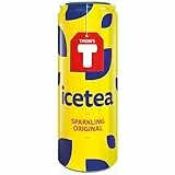 ThomsT Eistea sparkling 24x25cl (inkl. 6€ Pfand) - Erfrischender sprudelnder Eistee für Genießer, 24 Dosen à 250 ml.