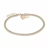 LIEBESKIND Fußkettchen Broken Heart Edelstahl IP Roségold