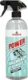 NIGRIN POWER Innenraumreiniger für Textilien, Kunststoff- und Gummiteile, Sitzbezüge und Innenverkleidungen, entfernt Schmutz sowie Nikotinrückstände, geruchsabsorber, transparent, 750 ml