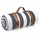 sapsisel 200 x 200 cm Picknickdecke, extra groß, wasserdicht und faltbar, Stranddecke, 3-lagige Outdoor-Decke für 6 bis 8 Erwachsene, für Camping, Park, Strand, Gras, drinnen usw