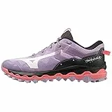 Mizuno Unisex Wave Mujin 9 Traillaufschuh, Pastel Lilac/White/Sun Kissed Coral, 42.5 EU