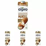 Alpro 1L Mandeldrink geröstet, vegan & laktosefrei, fett- und zuckerarm, mit Calcium und Vitaminen (Packung mit 4)