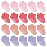 HYCLES Stoppersocken Kinder - 20 Paar ABS Socken für Baby, Jungen, Mädchen, Kleinkind - Rutschfeste Antirutsch Socken für 1-3 Jahre