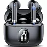 Bluetooth 5.4 Kopfhörer, 2025 Neue Kopfhörer Kabellos Sport In Ear Headphones mit 4 ENC Mics, 40 Std Kabellose Kopfhörer Tiefer Bass, Noise Cancelling Earbuds mit LED-Anzeige Kompatibel Android iOS
