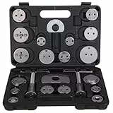 SIXTOL Mechanic Brake Set Black 22 | Bremskolben-Rücksteller-Set | 22-teilig | Rückdrehen und Komprimieren | Scheibenbremsen-Werkzeug | Adapter für zahlreiche Fahrzeuge | Werkzeugkoffer