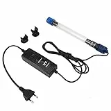 Fdit UV-Sterilisator für Aquarium, 13 W, UV-Lampe, tauchfähig, Algenvernichtung, wasserdicht, zur Reinigung von Aquarien, Teichen, Fischglas, Dekoration für Aquarien
