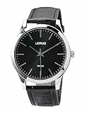 Lorus Herren-Uhr Quarz Edelstahl mit Lederband RRX71HX9